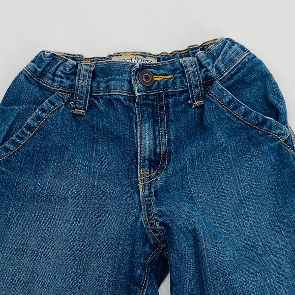 Old Navy Girls Cargo Jean Shorts Size 5 Adjustable Waist - Picture 2 of 8